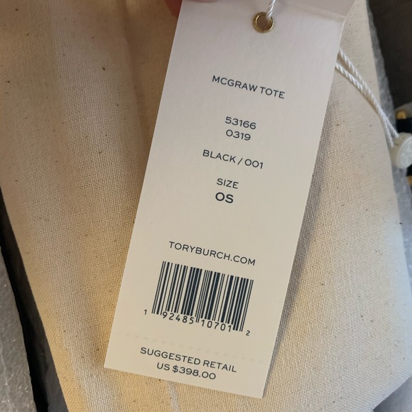 New Tory Burch McGraw tote black 🖤 - Picture 7 of 8